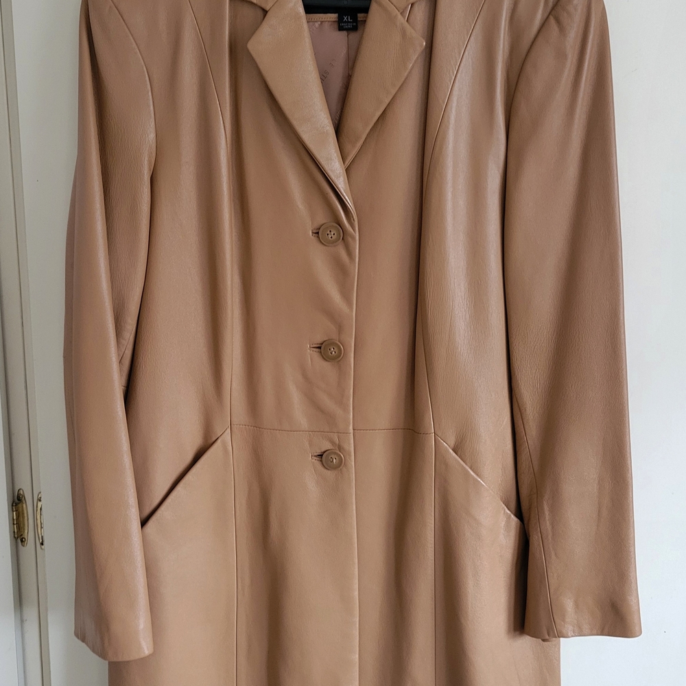 Vintage Wilson’s Leather Pelle Studio Womens Jacket Beige/Camel Size XL